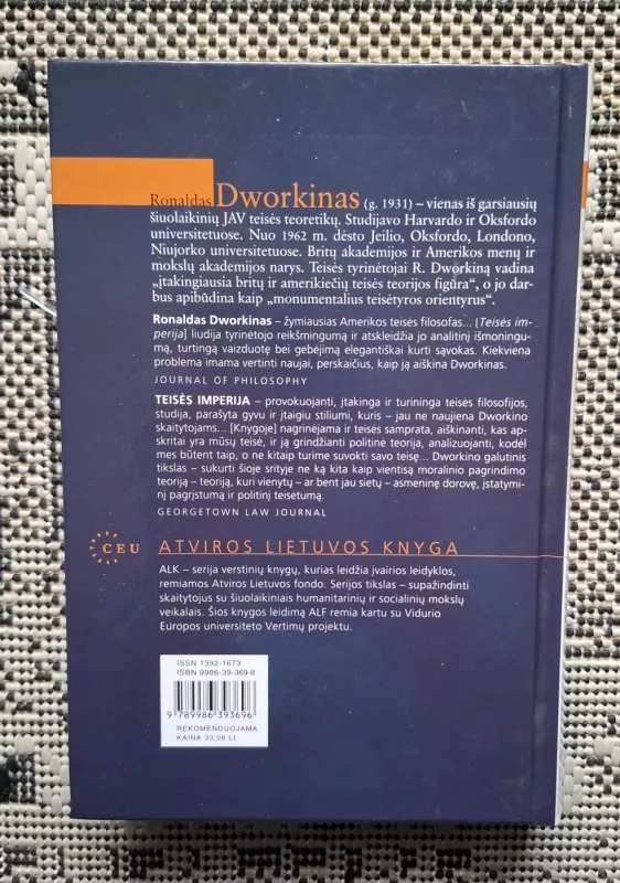Teisės imperija - Ronald Dworkin, knyga 3