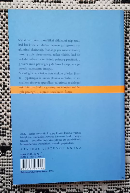 Sociologijos metodo taisyklės - Emile Durkheim, knyga 3