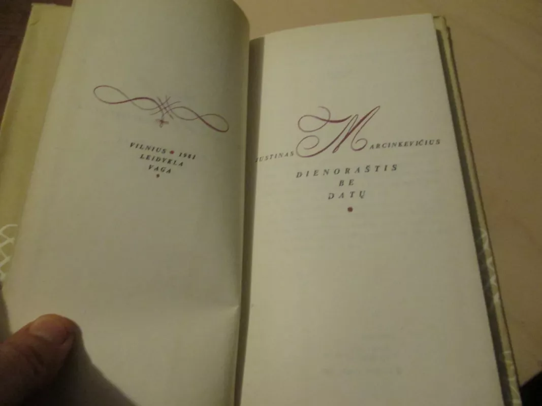 Dienoraštis be datų - Justinas Marcinkevičius, knyga 5