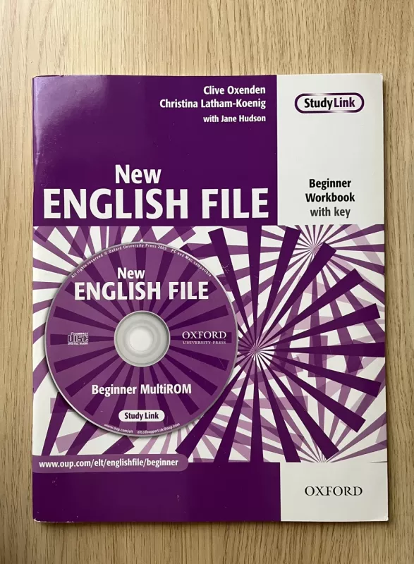 New English File Beginner. Workbook with Key and Multi-ROM Pack - Christina Latham-Koenig, Clive Oxenden, Jane Hudson, knyga 2
