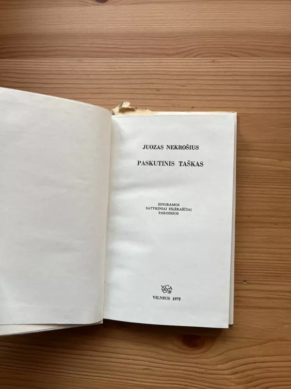 Paskutinis taškas - Juozas Nekrošius, knyga 3