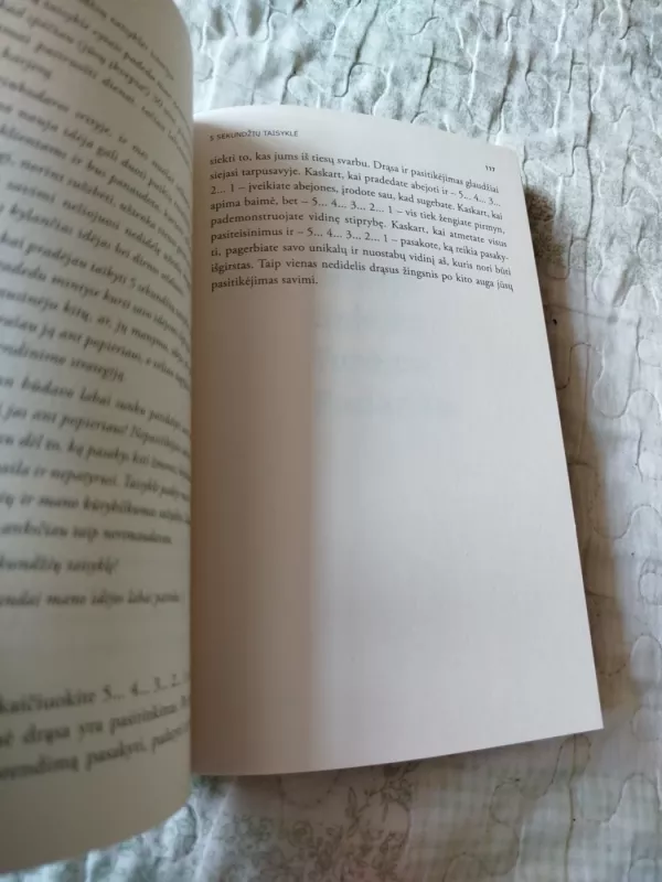 5 sekundžių taisyklė - Mel Robbins, knyga 4