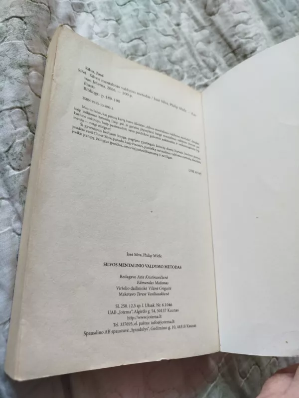 Silvos mentalinio valdymo metodas - Jose Silva, knyga 4