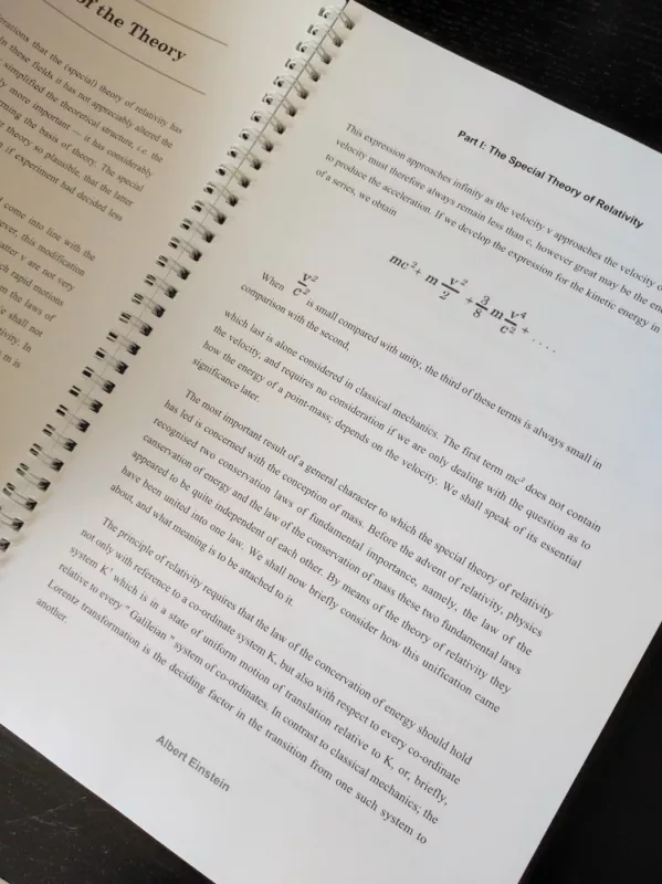 Relativity: The Special and General Theory - Albert Einstein, knyga 3