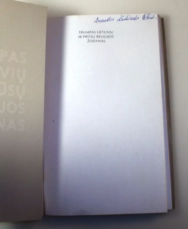 Trumpas lietuvių ir prūsų religijos žodynas - Gintaras Beresnevičius, knyga 6