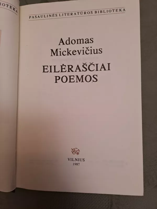 Eilėraščiai. Poemos. - Adomas Mickevičius, knyga 4