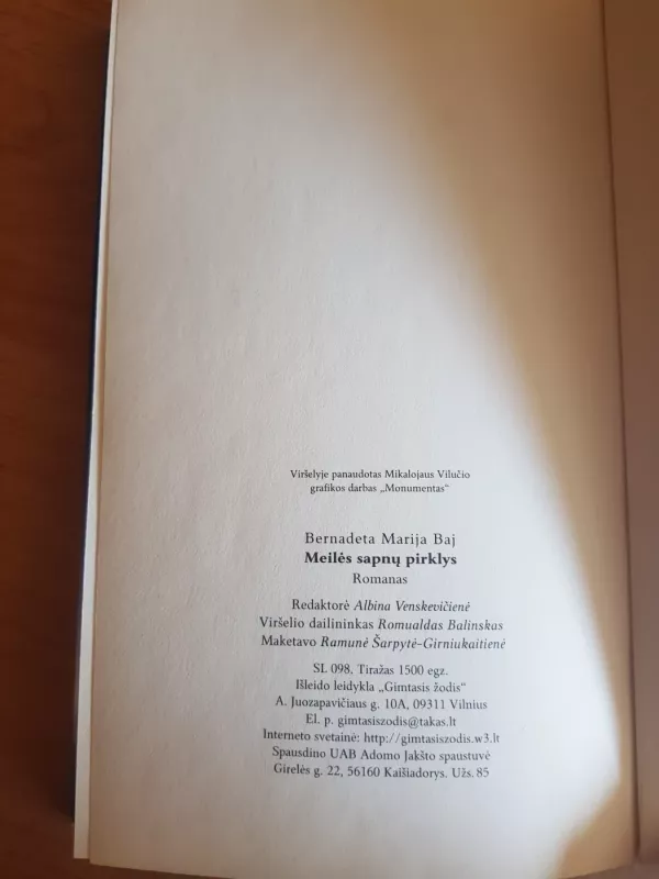 Meilės sapnų pirklys - Bernadeta Marija Baj, knyga 4