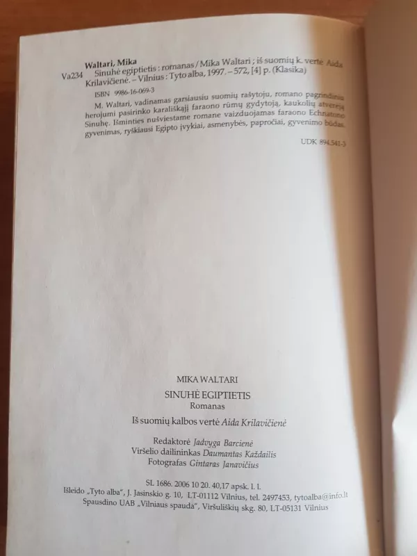 Sinuhe egiptietis - Mika Waltari, knyga 4