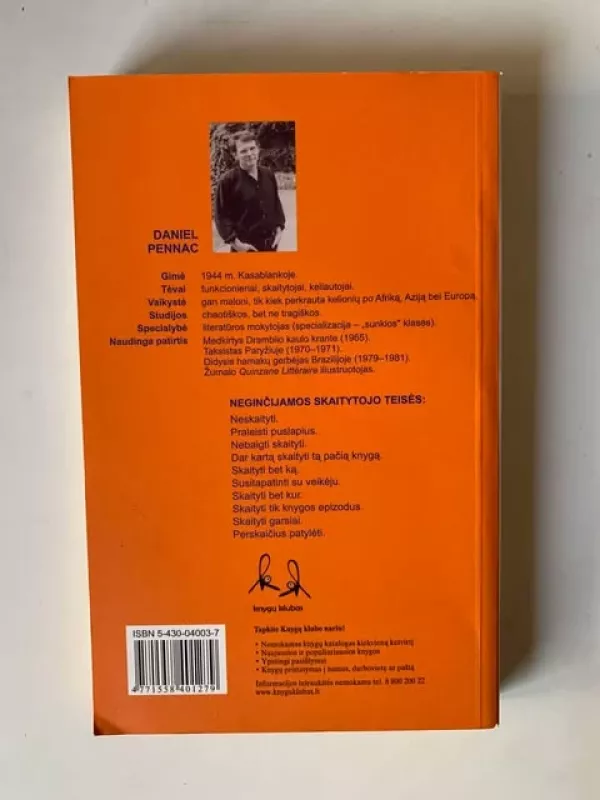 Kaip romanas - Daniel Pennac, knyga 3