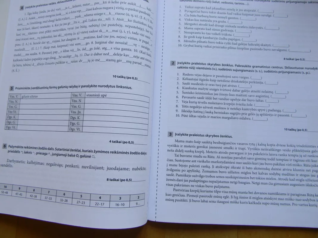 lietuviu kalbos testai 9 klasei - Rita Matulienė, knyga 5