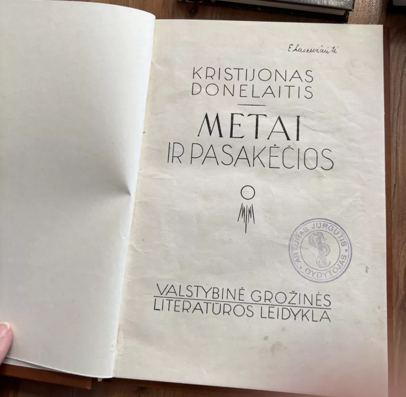 Metai ir pasakėčios - Kristijonas Donelaitis, knyga 3