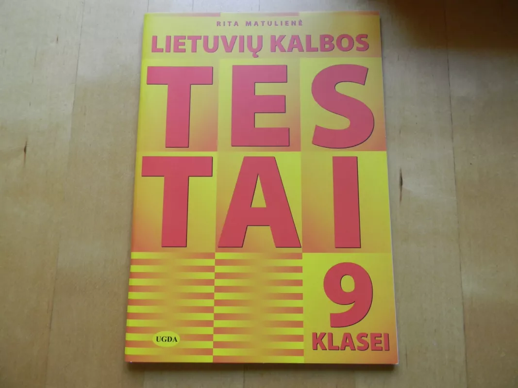 lietuviu kalbos testai 9 klasei - Rita Matulienė, knyga 2