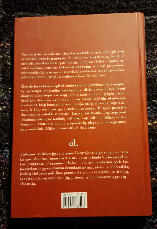 Lietuvos etninių grupių adaptacija: kontekstas ir eiga - Autorių Kolektyvas, knyga 3