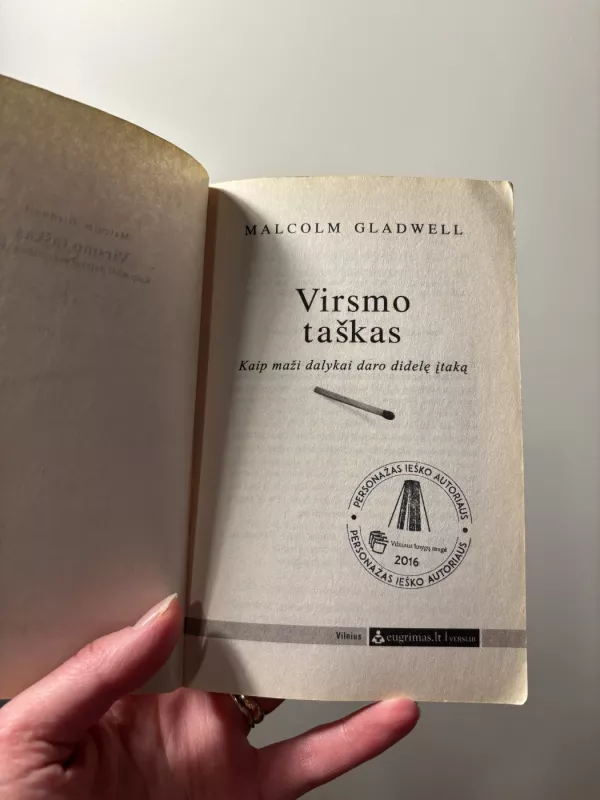 Virsmo taškas: kaip maži dalykai daro didelę įtaką - Malcolm Gladwell, knyga 5