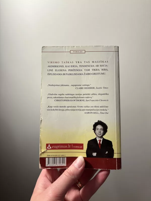 Virsmo taškas: kaip maži dalykai daro didelę įtaką - Malcolm Gladwell, knyga 3