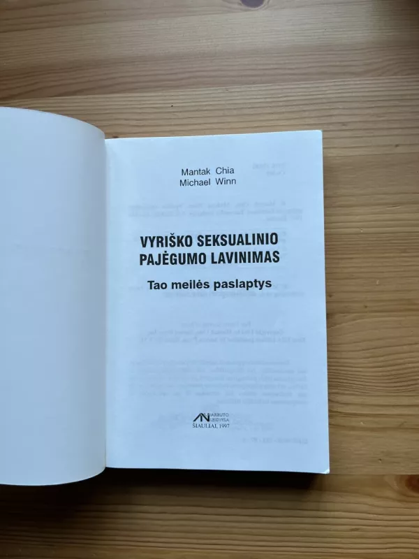 Vyriško seksualinio pajėgumo lavinimas - Mantak Chia, Maneewan  Chia, knyga 3