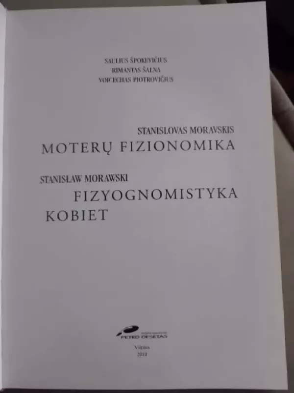 Moterų fizionomika. Fizyognomistyka kobiet - Stanislovas Moravskis, knyga 4
