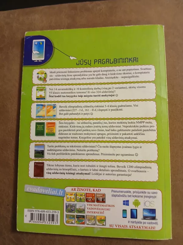 Matematika tau +  6 klasė uždavinynas - Kornelija Intienė, Vida Meškauskaitė, Žydrūnė Stundžienė, knyga 4