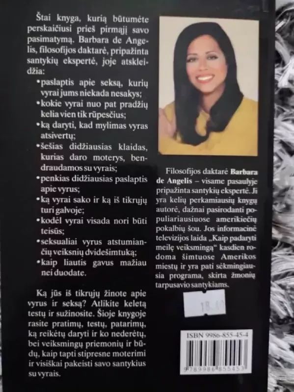 Paslaptys apie vyrus, kurias turėtų žinoti kiekviena moteris - de Angelis Barbara, knyga 2
