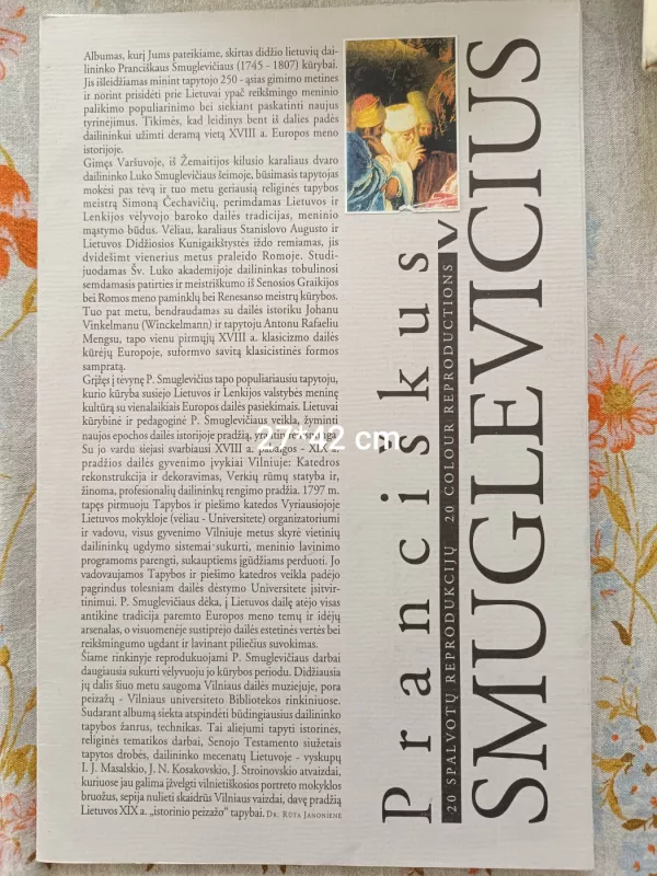 Pranciškus Smuglevičius 20 spalvotų reprodukcijų - Laima Bialopertavičienė, knyga 2