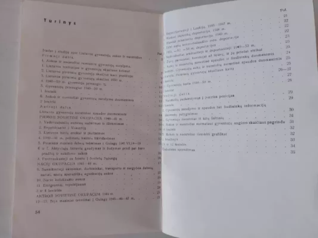 Lietuvos gyventojų aukos ir nuostoliai Antrojo pasaulinio karo ir pokario 1940-1959 metais - A. Damušis, knyga 3