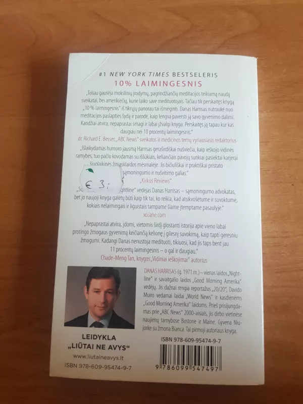 10 % laimingesnis - Dan Harris, knyga 3