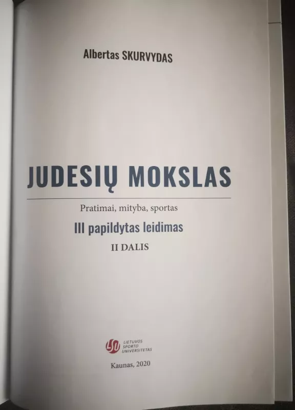 Judesių mokslas. 1 ir 2 dalys - Albertas Skurvydas, knyga 3