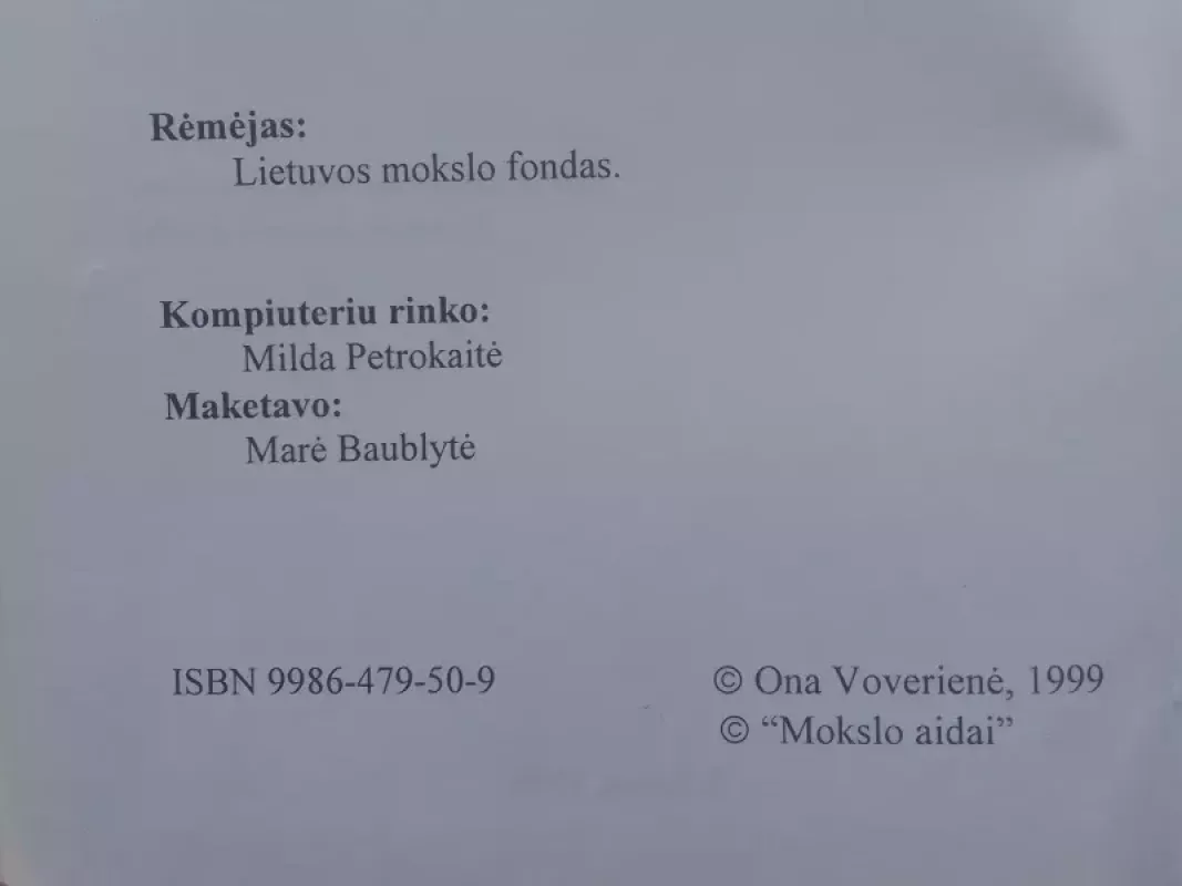 Bibliometrija - Ona Voverienė, knyga 6