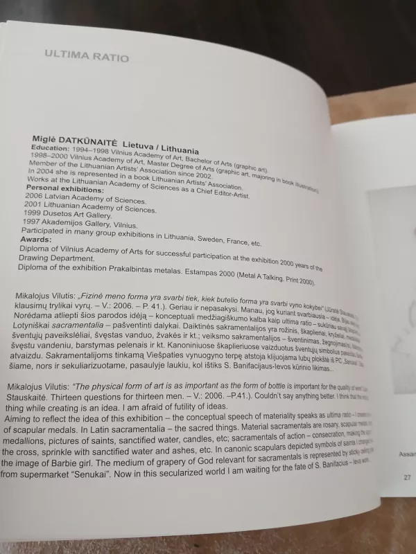 Ultima ratio - Virginija Vitkienė, knyga 5