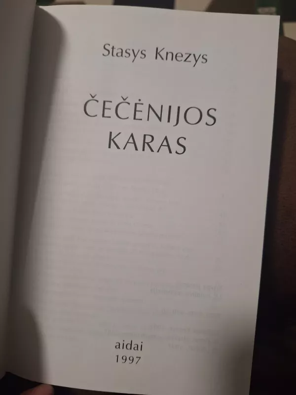 Čečėnijos karas - Stasys Knezys, knyga 3