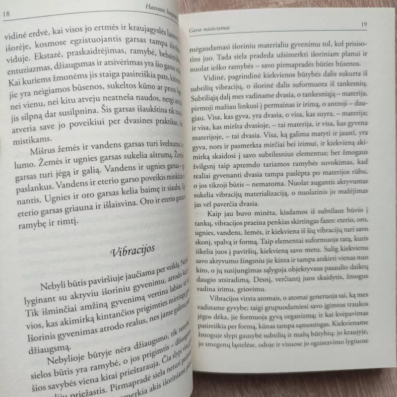 Garso misticizmas - Hazratas Injamatas Chanas, knyga 3