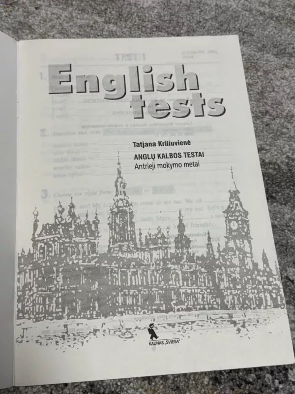 English tests - Tatjana Kriliuvienė, knyga 5