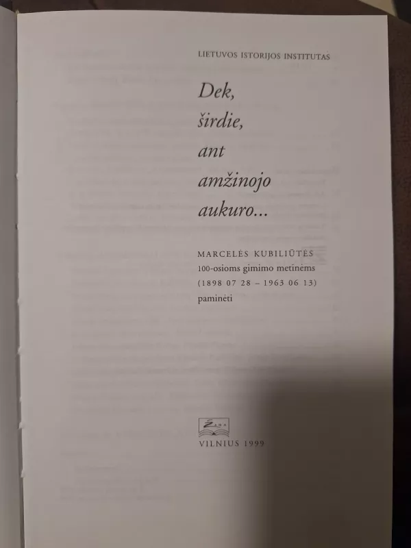 Dek, širdie, ant amžinojo aukuro... - Autorių Kolektyvas, knyga 3