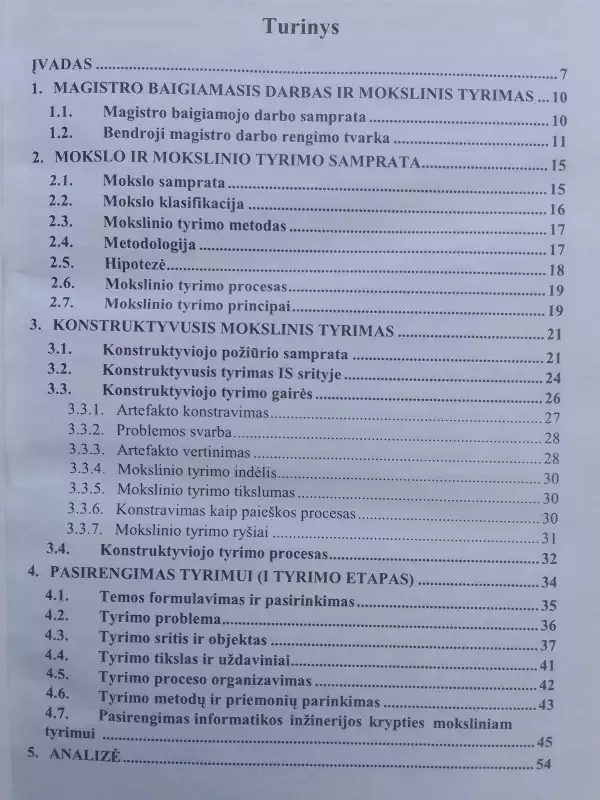 Informacinių sistemų inžinerijos magistrų darbų metodiniai nurodymai - Rita Butkienė, knyga 3