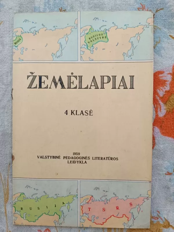 Žemėlapiai 4 klasė - Rinktinis kolektyvas, knyga 2