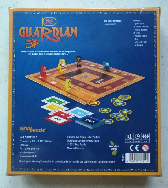 Educational board game Guardian  - EN - , stalo žaidimas 3