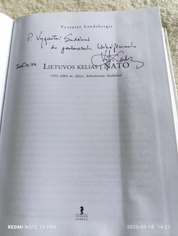 Lietuvos kelias į NATO - Vytautas Landsbergis, knyga 4