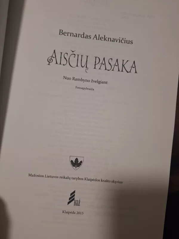 Aisčių pasaka: nuo Rambyno žvelgiant - Bernardas Aleknavičius, knyga 3