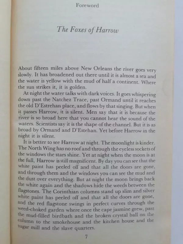 The Foxes of harrow The classic saga of love, pride, ambition and destiny - Frank Yerby, knyga 3