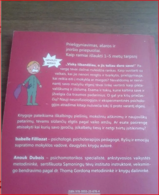 Viską išbandžiau. Priešgyniavimas, ašaros ir įniršio priepuoliai. Kaip ramiai išlaukti 1-5 metų laikotarpį - Isabelle Filliozat, knyga 4