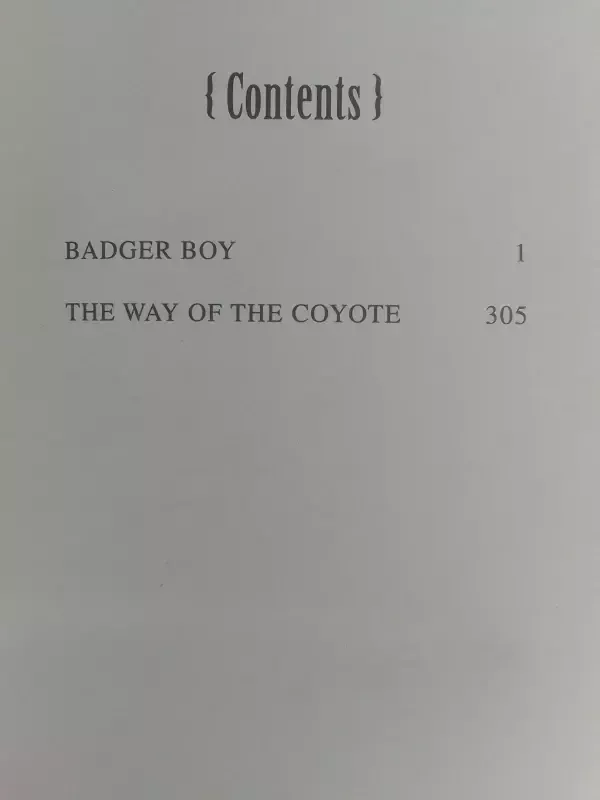 Badger boy and the way of the way of the coyote - Elmer Kelton, knyga 3