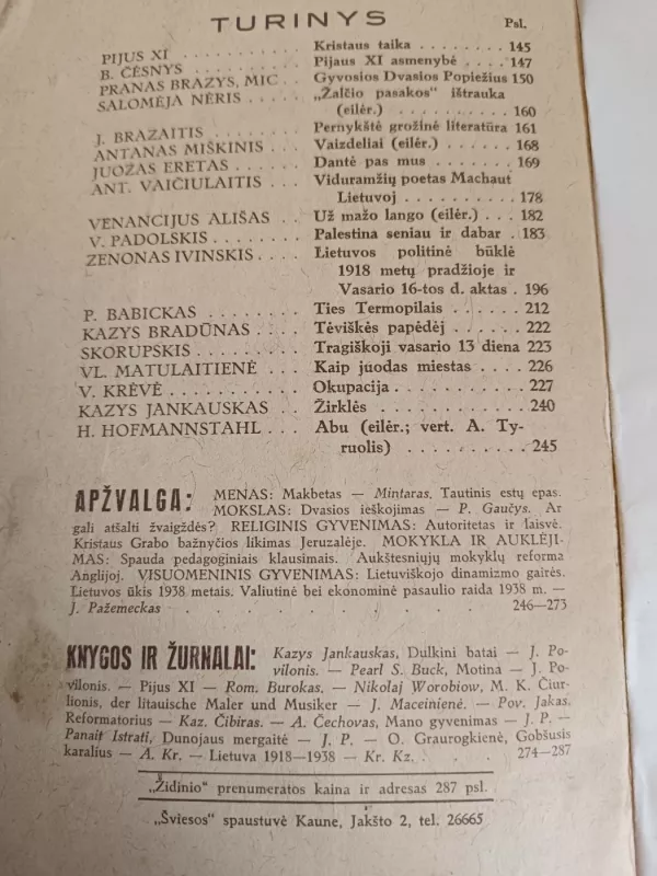 ŽIDINYS 1939 Nr. 2 - Autorių kolektyvas (įvairūs), knyga 3