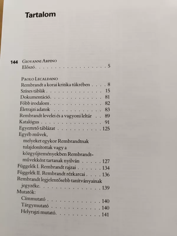 Rembrandt - Giovanni Arpino, Paolo Lecaldano, knyga 3