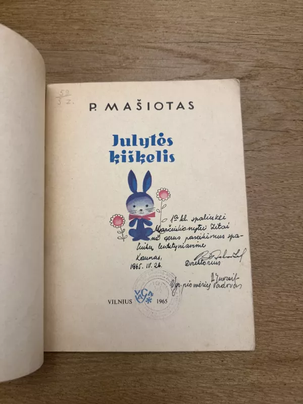 Julytės kiškelis - Pranas Mašiotas, knyga 3