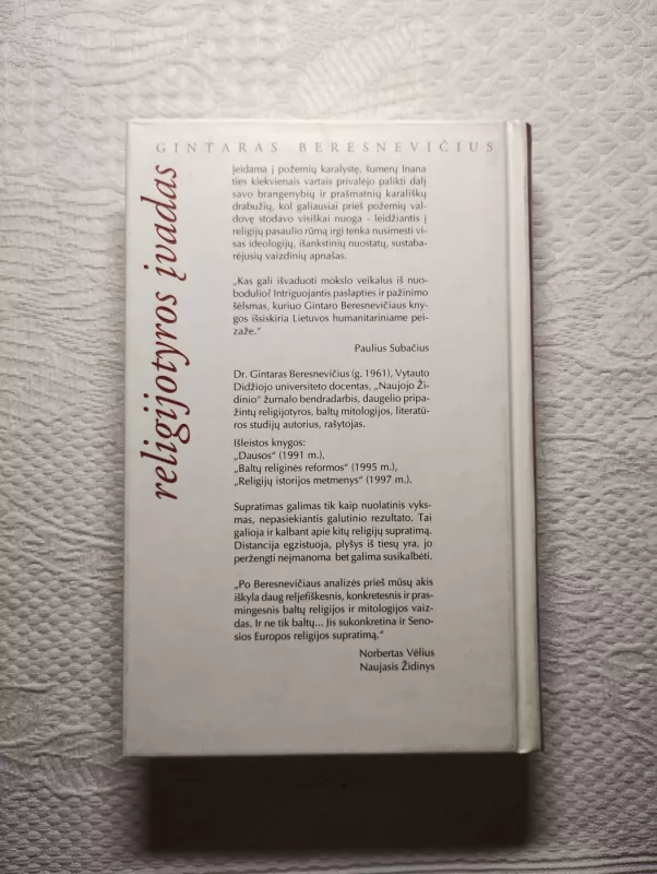 Religijotyros įvadas - Gintaras Beresnevičius, knyga 3