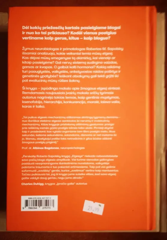 Elgesys - Robert M. Sapolsky, knyga 3