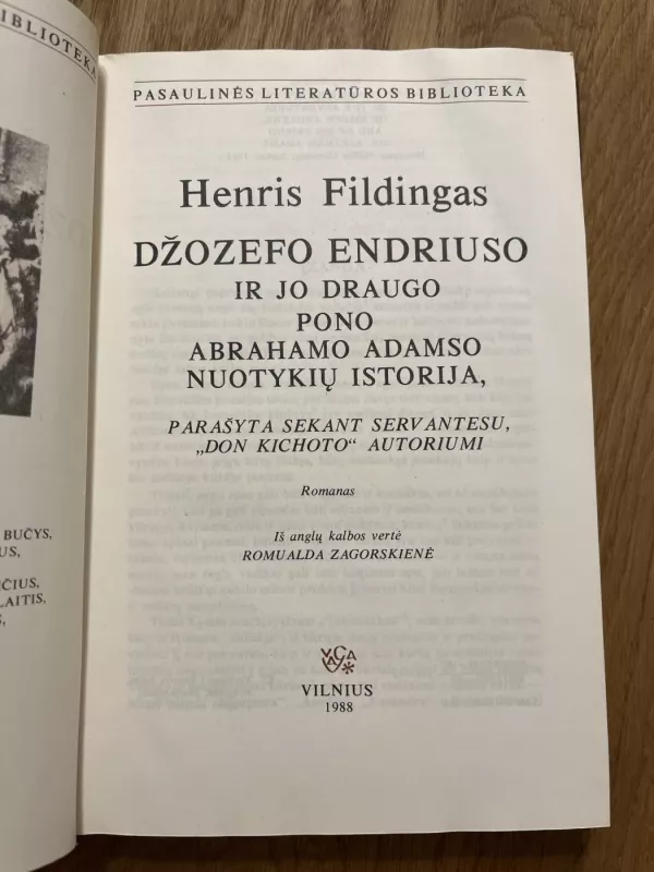 Džozefo Endriuso ir jo draugo pono Abrahamo Adamso nuotykių istorija - Henris Fildingas, knyga 3