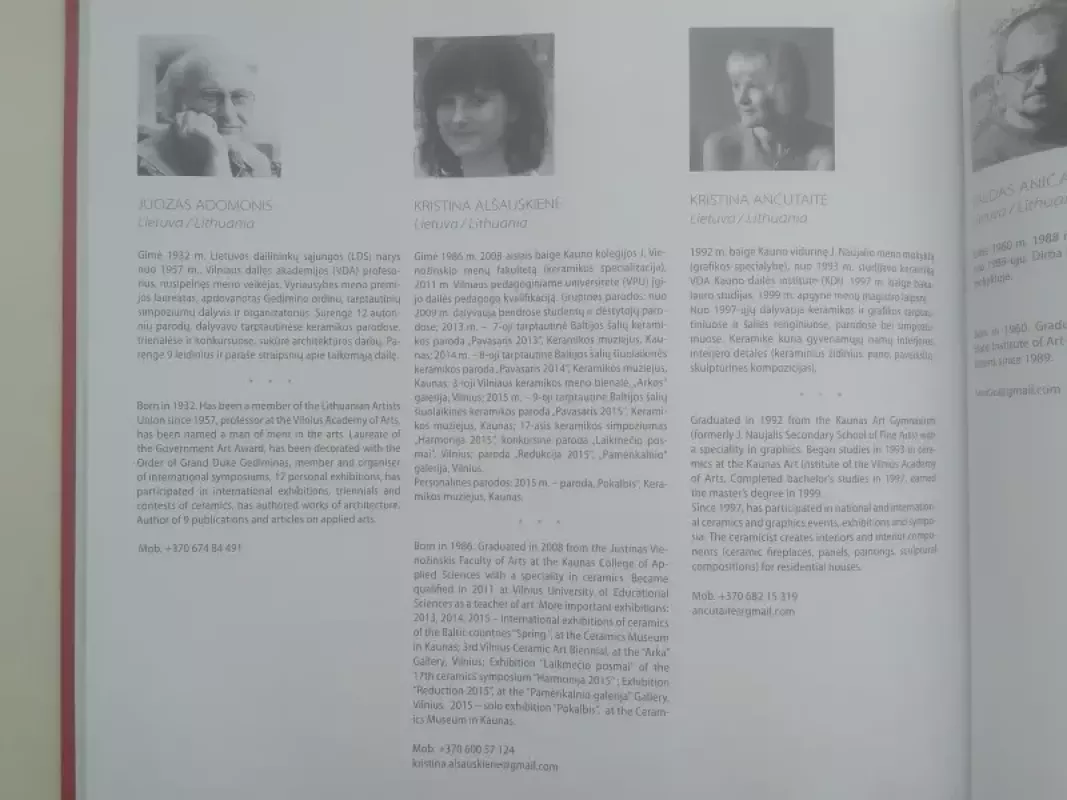 Keramika Pavasaris 2016 - Autorių Kolektyvas, knyga 3
