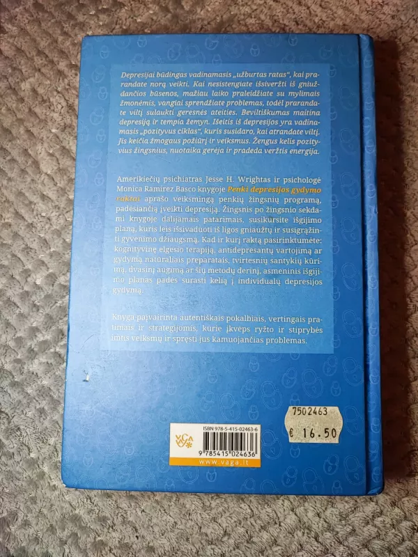 5 depresijos gydymo raktai - Jesse H. Wright, Monica Ramirez  Basco, knyga 3