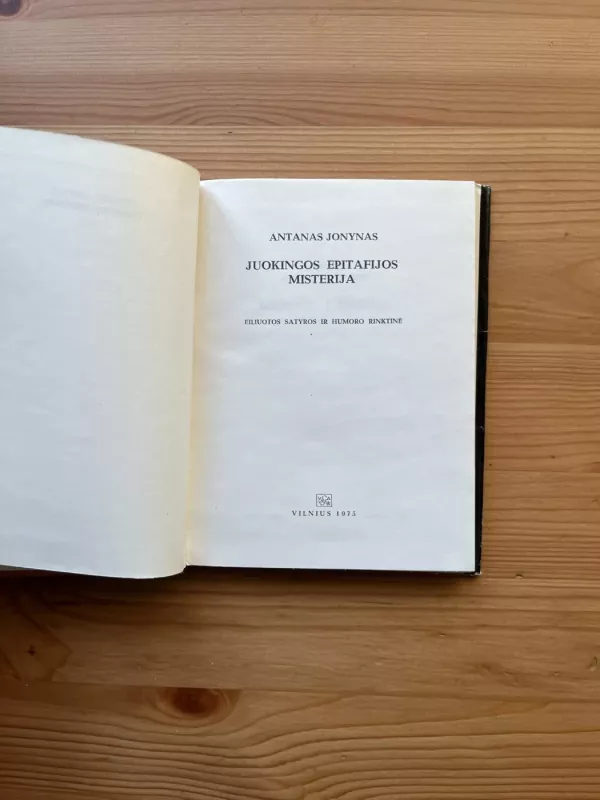 Juokingos epitafijos - Antanas Jonynas, knyga 3